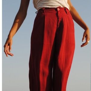 Lacausa Red Isabelle Trouser